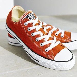 Converse Chuck Taylor All Star Dark Orange Low Top - Size 8